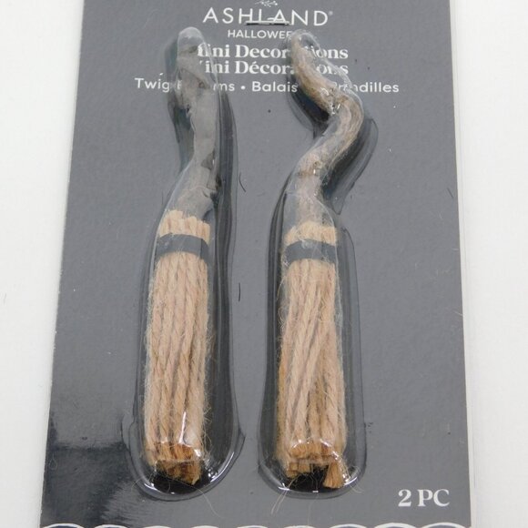 3 Packages Ashland Halloween Mini Decorations Witch Legs Hats Twig Brooms New - Picture 7 of 9